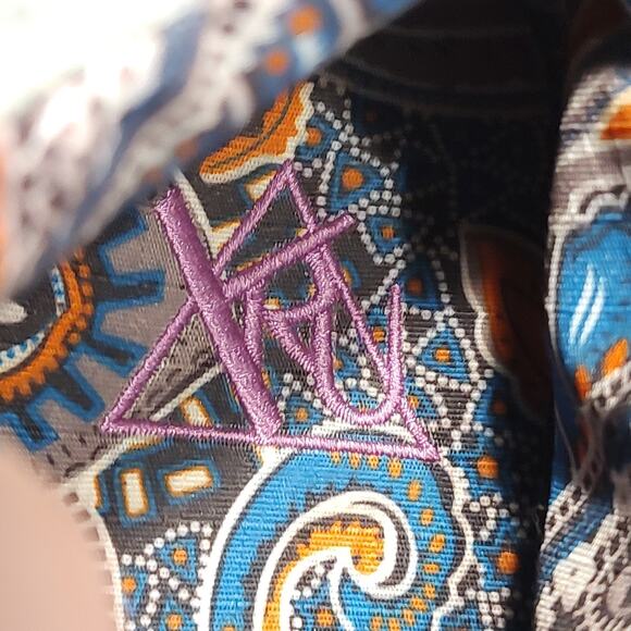 YRU Vintage Denim Platform Sneakers Size 39 with Embroidered Details 8.5 US - Picture 12 of 12